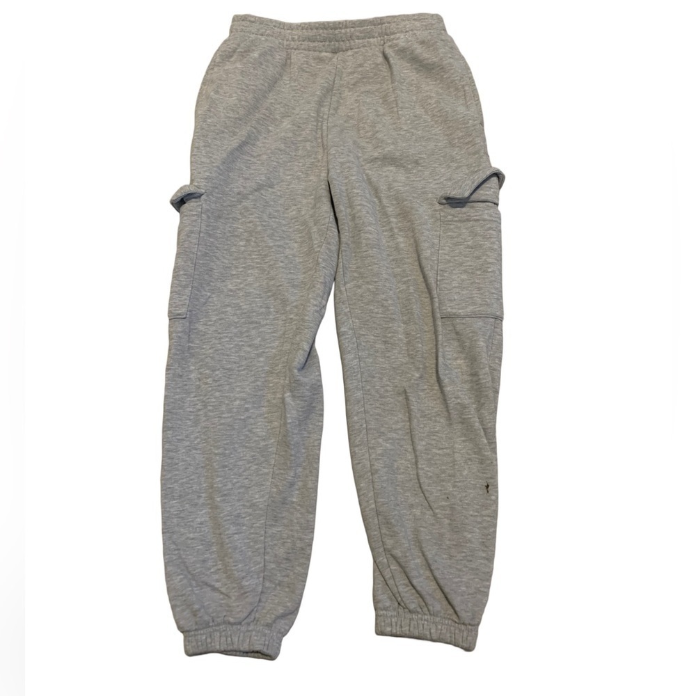 💜 Refuge Athletics Grey Cargo Joggers - Medium